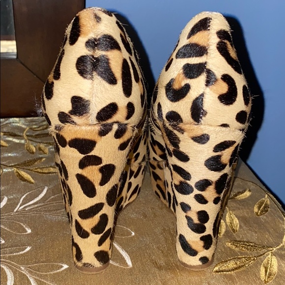 Steve Madden Pammy-l leopard print wedge - Picture 4 of 5
